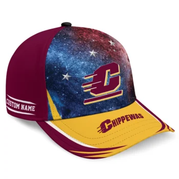 Central Michigan Chippewas Cap - Custom Galaxy Nebula Maroon