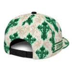 charlotte-49ers-cap-custom-damask-pattern-green-white-best-selling.webp