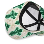 charlotte-49ers-cap-custom-damask-pattern-green-white-best-selling.webp