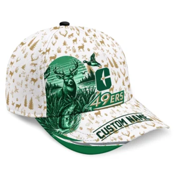 Charlotte 49ers Cap - Custom Toile Pattern Green White