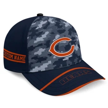 Chicago Bears Cap - Customized Pixel Camo Blue