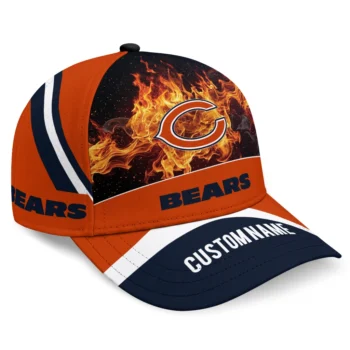 Chicago Bears Cap - Personalized Blazing Fire Blue