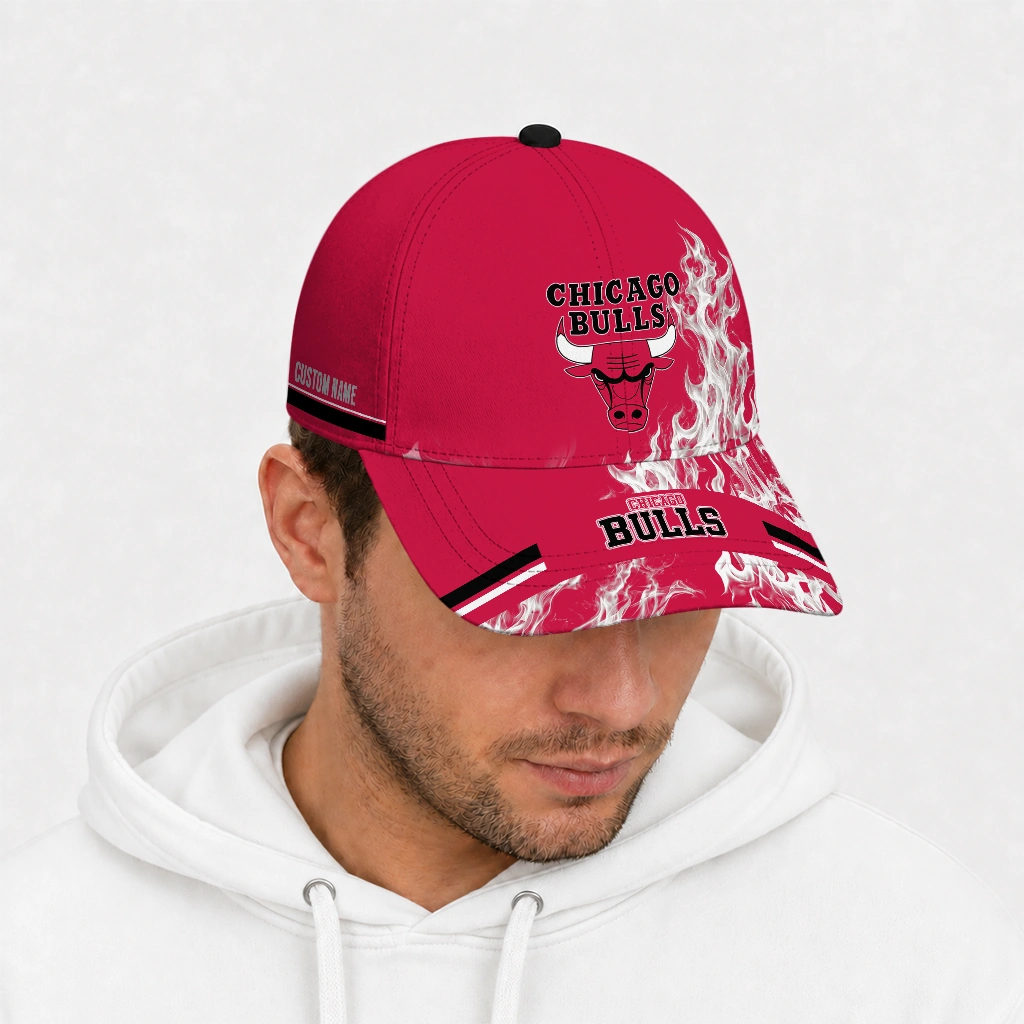 chicago-bulls-cap-customized-smoke-flames-red-new-arrival.webp