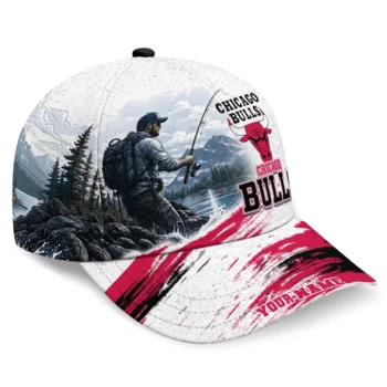 Chicago Bulls Cap - Personalized Photo Realistic Red White