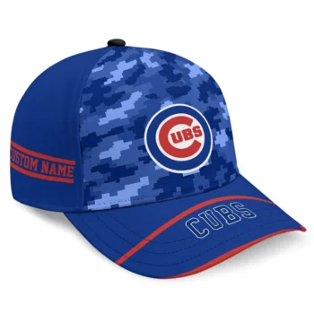 Chicago Cubs Cap - Custom Pixel Camo Blue