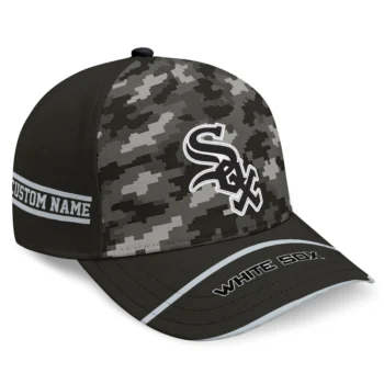 Chicago White Sox Cap - Customized Pixel Camo Black