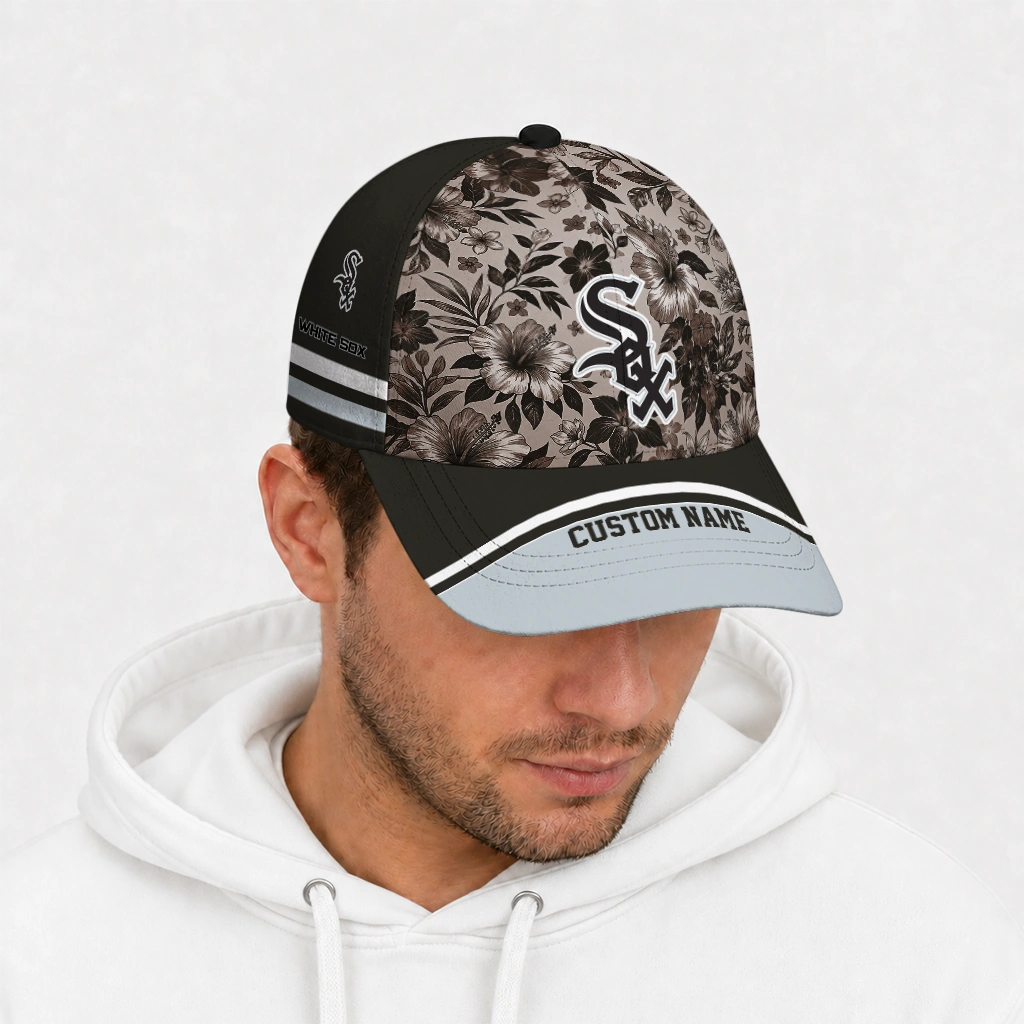chicago-white-sox-cap-personalized-tropical-floral-black-new-arrival.webp