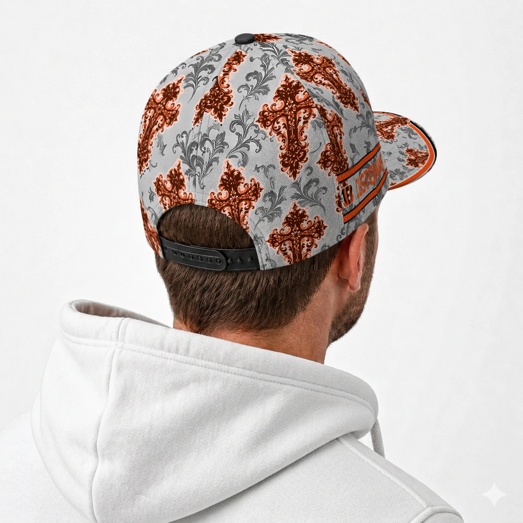 cincinnati-bengals-cap-customized-damask-pattern-orange-white-latest-model.webp