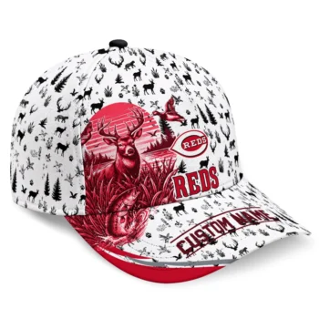 Cincinnati Reds Cap - Personalized Toile Pattern Red White