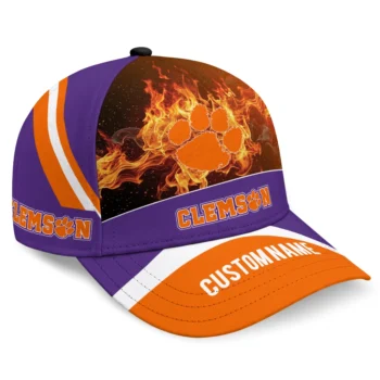 Clemson Tigers Cap - Customized Blazing Fire Orange