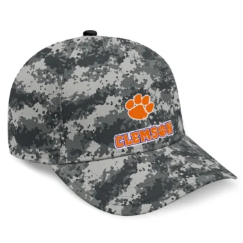 Clemson Tigers Cap - Customized Digital Camo Gray