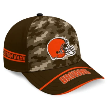 Cleveland Browns Cap - Custom Pixel Camo Brown