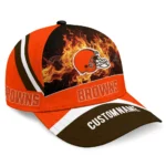 cleveland-browns-cap-customized-blazing-fire-brown-best-selling.webp