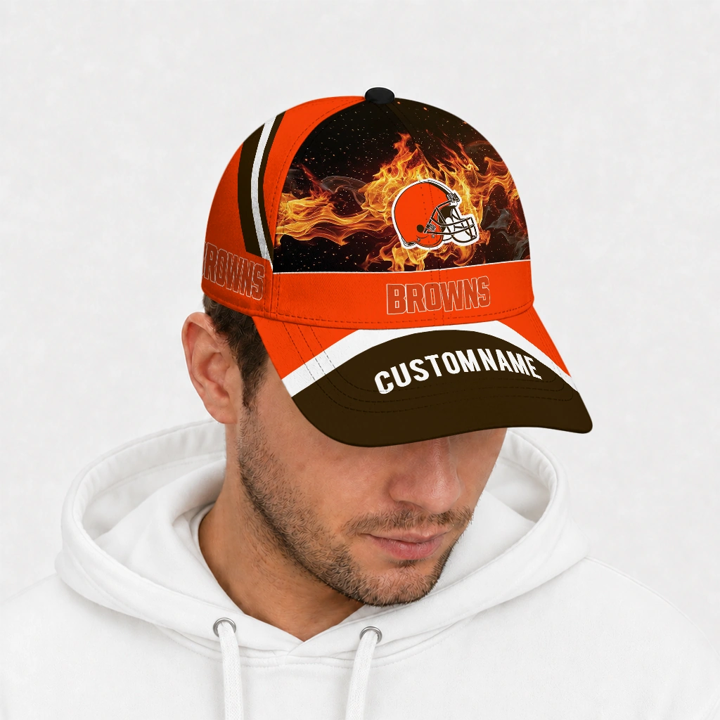 cleveland-browns-cap-customized-blazing-fire-brown-new-arrival.webp