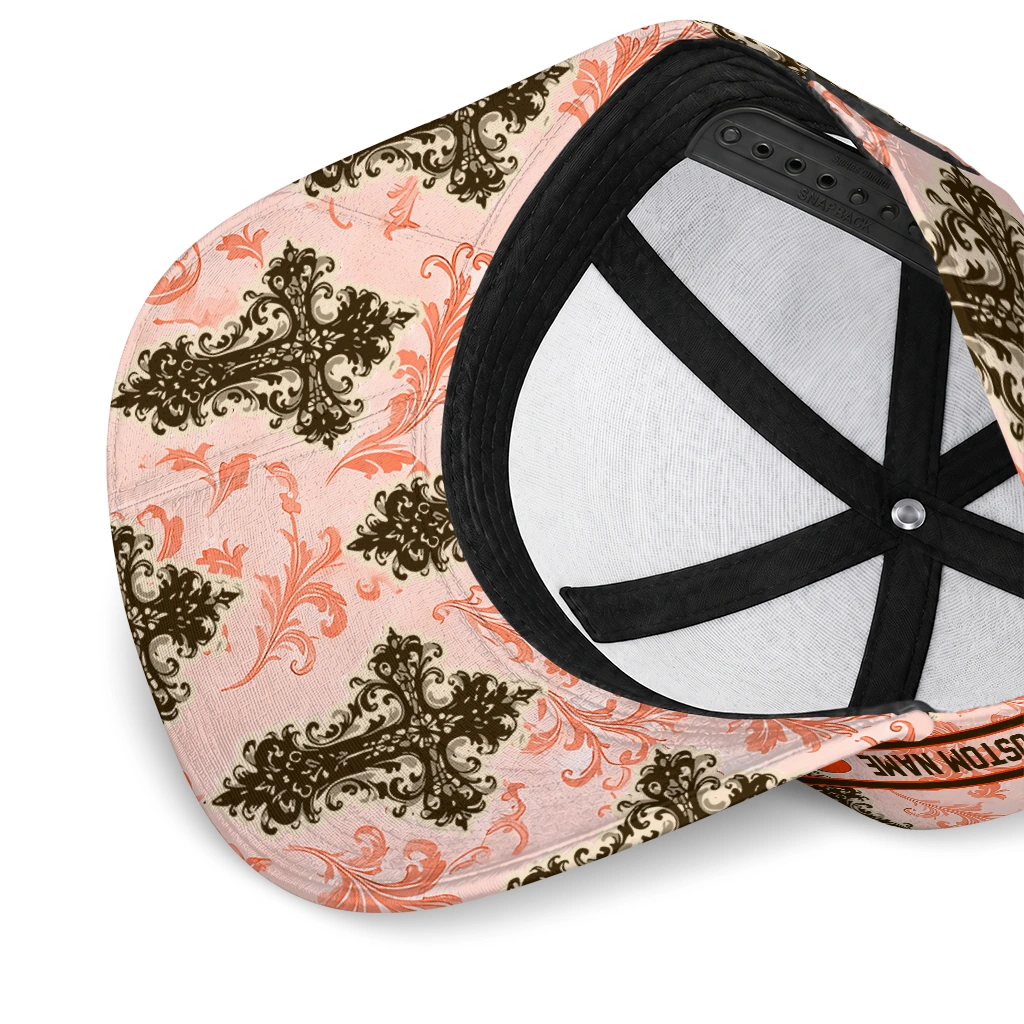 cleveland-browns-cap-personalized-damask-pattern-brown-white-high-quality.webp