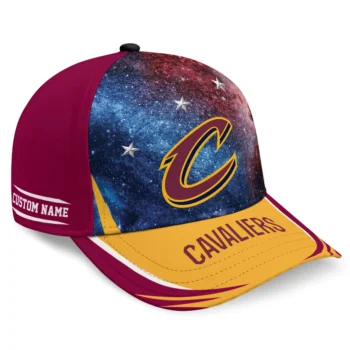 Cleveland Cavaliers Cap - Custom Galaxy Nebula Wine