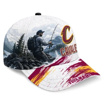 Cleveland Cavaliers Cap - Custom Photo Realistic Wine White
