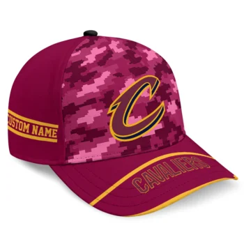 Cleveland Cavaliers Cap - Custom Pixel Camo Wine