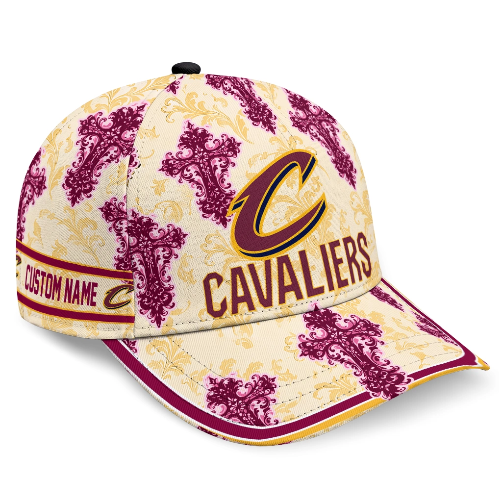 cleveland-cavaliers-cap-personalized-damask-pattern-wine-white-best-selling.webp cleveland cavaliers cap personalized damask pattern wine white best selling