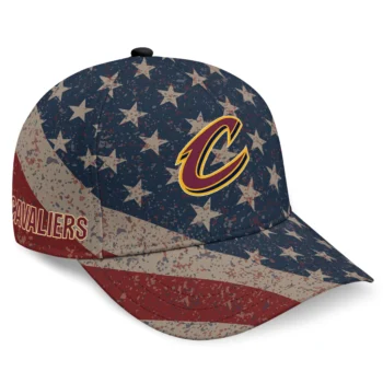 Cleveland Cavaliers Cap - Personalized Distressed Stars Navy