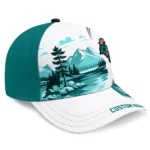 coastal-carolina-chanticleers-cap-personalized-flat-illustration-green-white-best-selling.webp