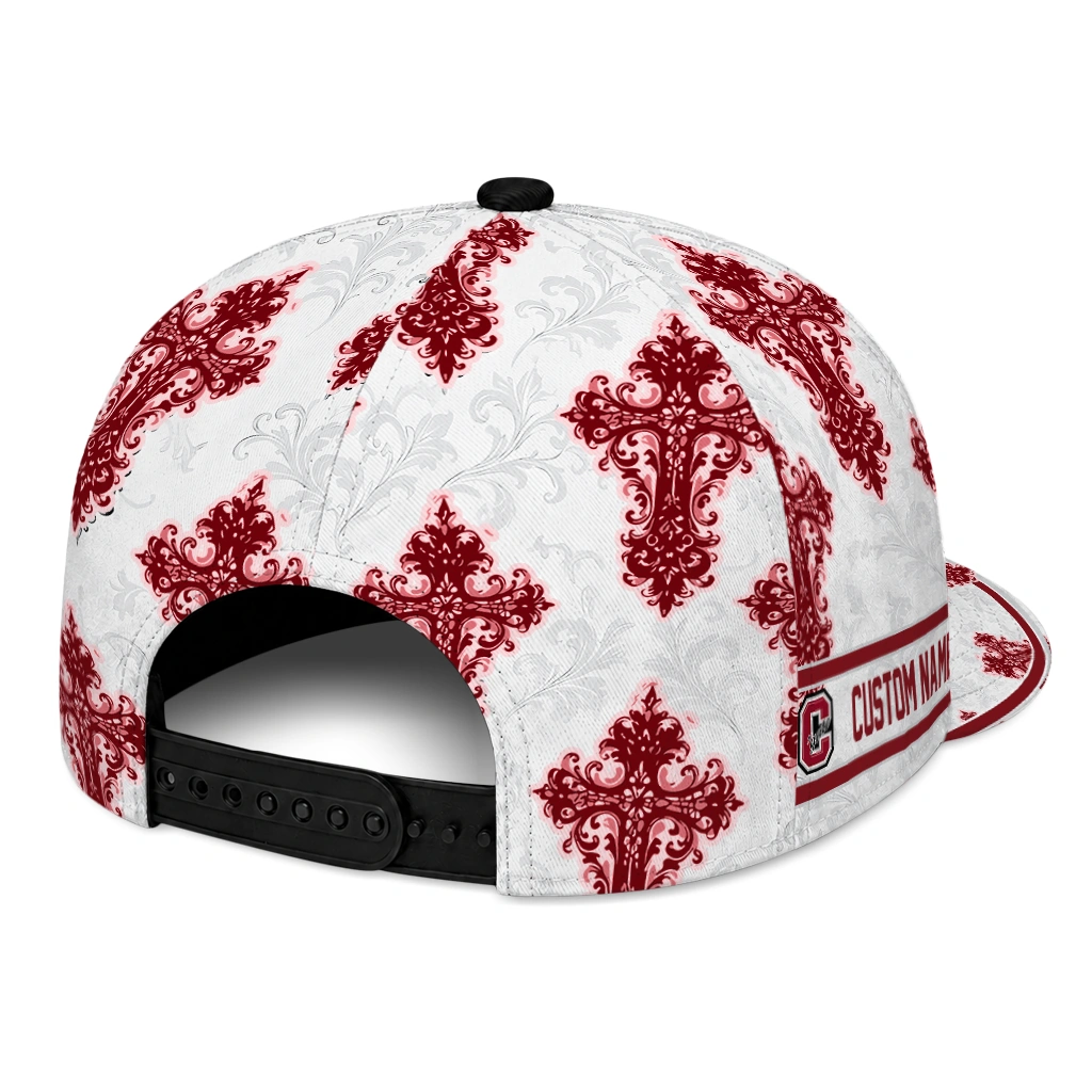 colgate-raiders-cap-custom-damask-pattern-maroon-white-fashion-forward.webp