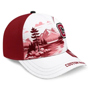 Colgate Raiders Cap - Custom Flat Illustration Maroon White
