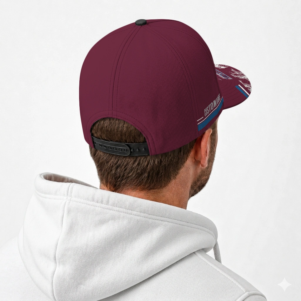 colorado-avalanche-cap-customized-smoke-flames-burgundy-latest-model.webp