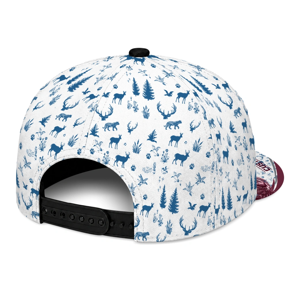 colorado-avalanche-cap-personalized-toile-pattern-burgundy-white-fashion-forward.webp