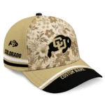 colorado-buffaloes-cap-customized-tropical-floral-gold-best-selling.webp
