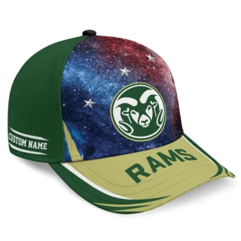 Colorado State Rams Cap - Personalized Galaxy Nebula Green
