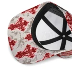cornell-big-red-cap-customized-damask-pattern-red-white-best-selling.webp