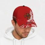cornell-big-red-cap-customized-smoke-flames-red-best-selling.webp