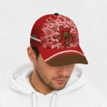 cornell-big-red-cap-customized-tropical-floral-red-best-selling.webp