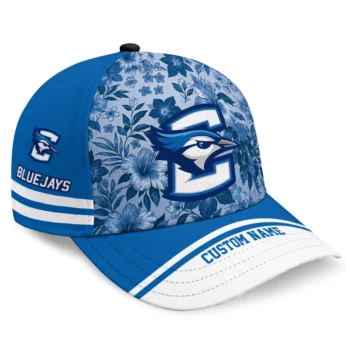 Creighton Bluejays Cap - Custom Tropical Floral Blue