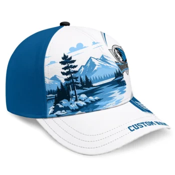 Dallas Mavericks Cap - Custom Flat Illustration Blue White