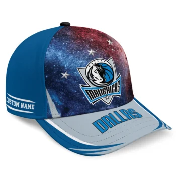 Dallas Mavericks Cap - Customized Galaxy Nebula Blue