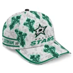 dallas-stars-cap-custom-damask-pattern-green-white-best-selling.webp