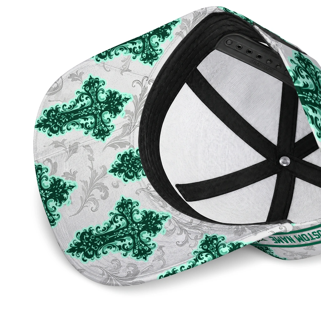 dallas-stars-cap-custom-damask-pattern-green-white-high-quality.webp