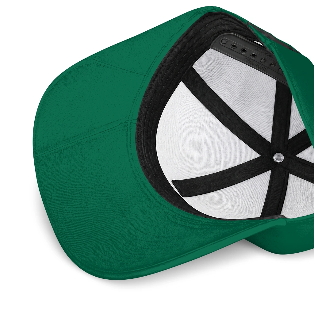 dallas-stars-cap-custom-flat-illustration-green-white-high-quality.webp