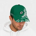 dallas-stars-cap-custom-smoke-flames-green-best-selling.webp