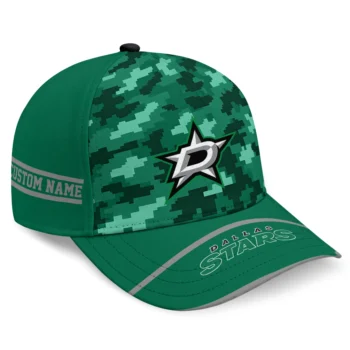 Dallas Stars Cap - Customized Pixel Camo Green