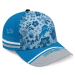 detroit-lions-cap-customized-tropical-floral-blue-best-selling.webp