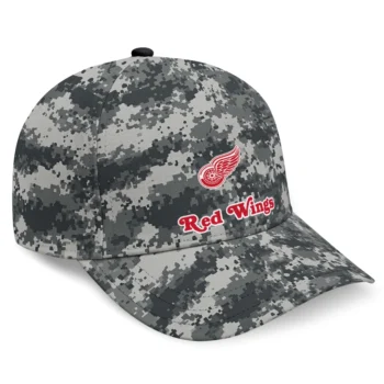 Detroit Red Wings Cap - Custom Digital Camo Gray