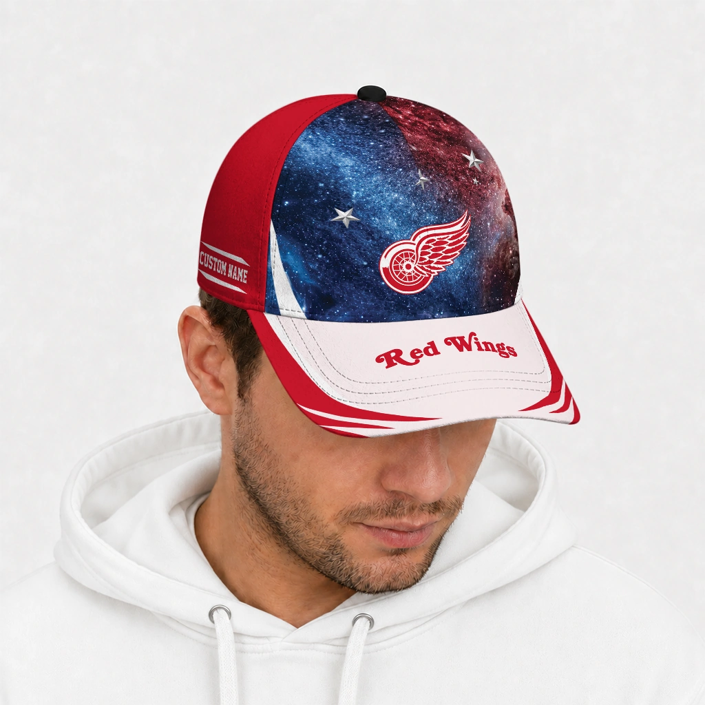 detroit-red-wings-cap-personalized-galaxy-nebula-red-new-arrival.webp