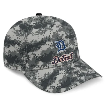 Detroit Tigers Cap - Custom Digital Camo Gray