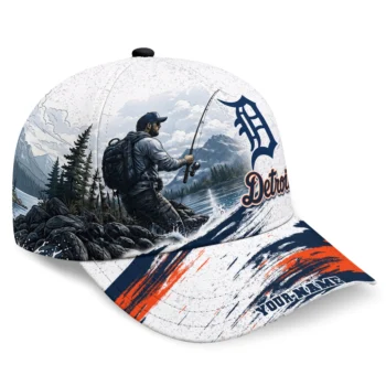 Detroit Tigers Cap - Personalized Photo Realistic Navy White
