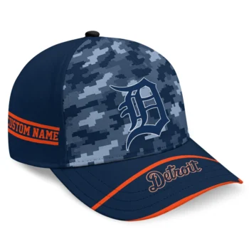 Detroit Tigers Cap - Personalized Pixel Camo Navy
