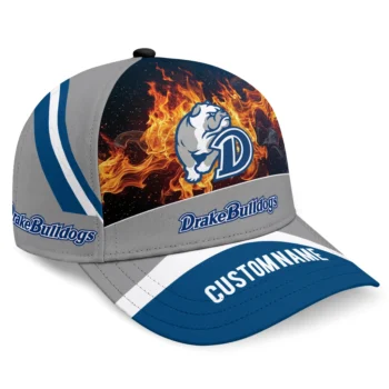 Drake Bulldogs Cap - Custom Blazing Fire Blue