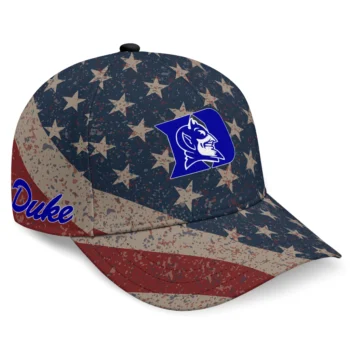 Duke Blue Devils Cap - Personalized Distressed Stars Navy